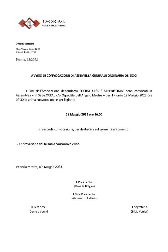 OCRAL-venezia-CONVOCAZIONE-ASSEMBLEA-SOCI