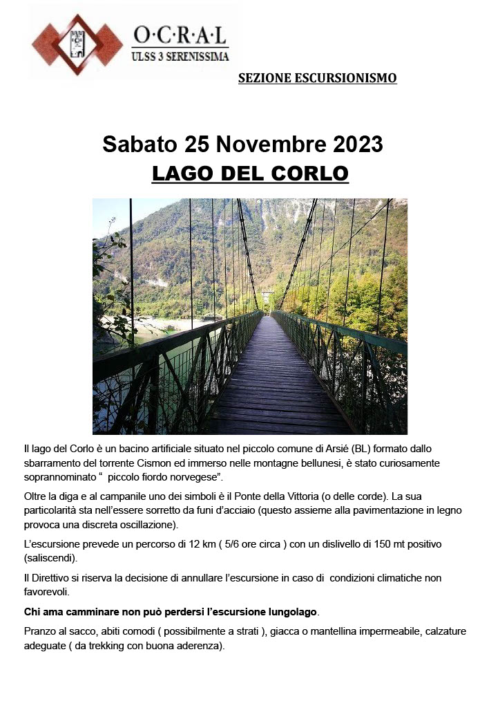 OCRAL-Venezia-lago-del-corlo-sabato-25-novembre-2023